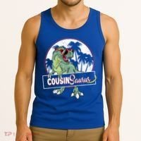 Cousinsaurus T Rex Dinosaur Cousin Saurus Boy Family Gift Tank Top thumb 3