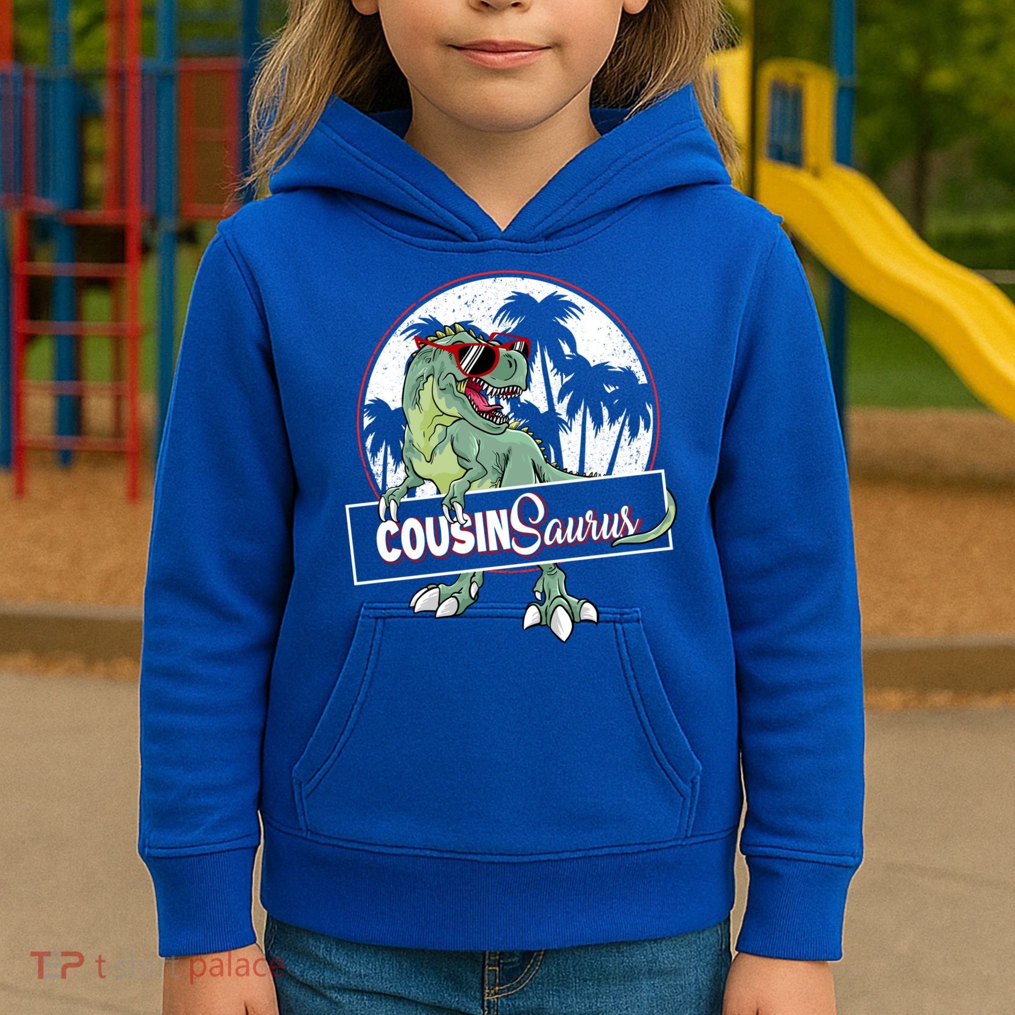 Cousinsaurus T Rex Dinosaur Cousin Saurus Boy Family Gift Kids Hoodie