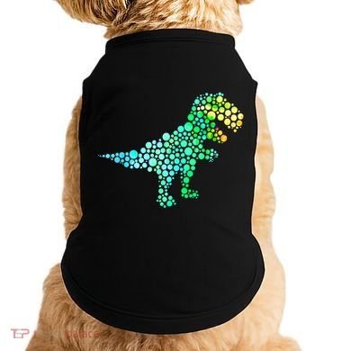 Cute T Rex Dinosaur Lover Polka Dot Pattern International Dot Day Gift Doggie Tank