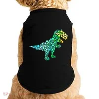 Cute T Rex Dinosaur Lover Polka Dot Pattern International Dot Day Gift Doggie Tank thumb 0