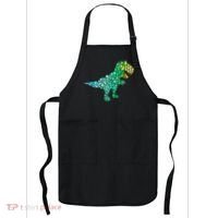 Cute T Rex Dinosaur Lover Polka Dot Pattern International Dot Day Gift Apron thumb 0