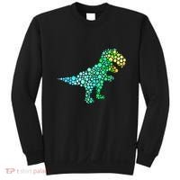 Cute T Rex Dinosaur Lover Polka Dot Pattern International Dot Day Gift Sweatshirt thumb 0