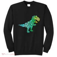 Cute T Rex Dinosaur Lover Polka Dot Pattern International Dot Day Gift Sweatshirt thumb 0