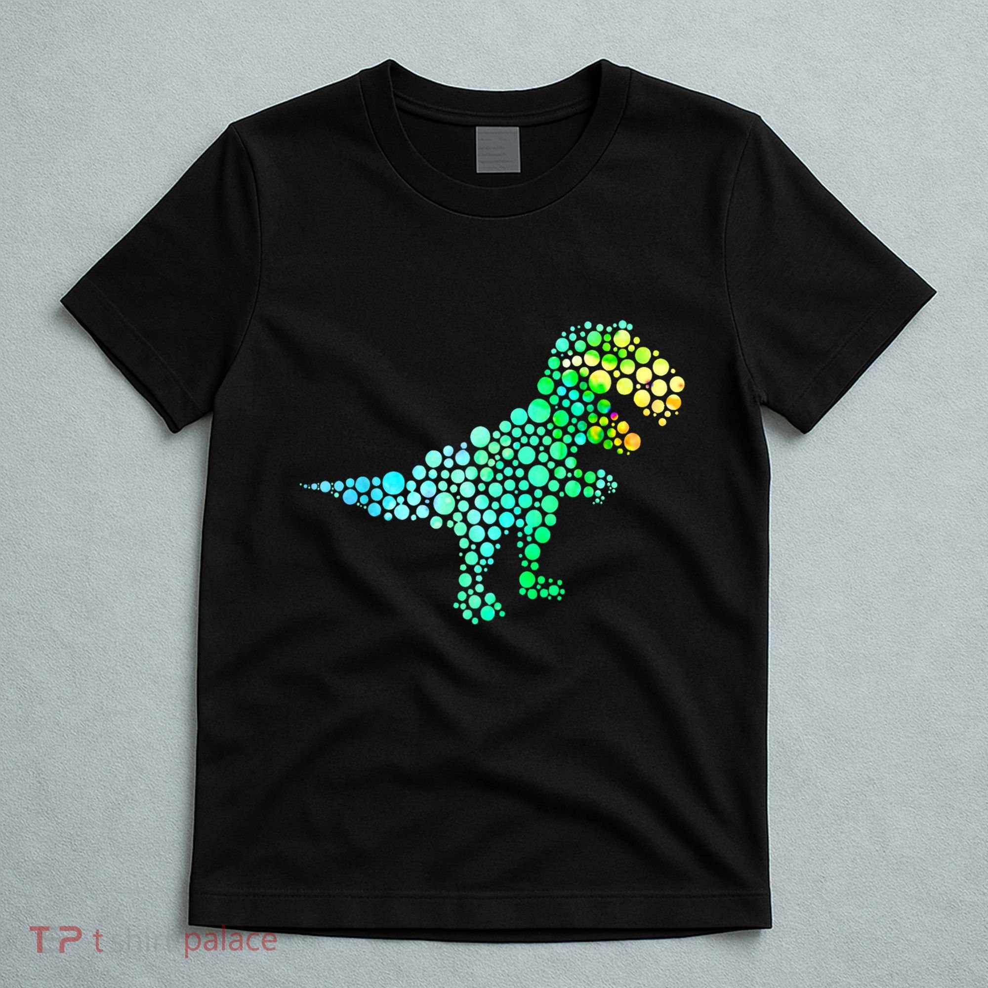 Cute T Rex Dinosaur Lover Polka Dot Pattern International Dot Day Gift T-Shirt