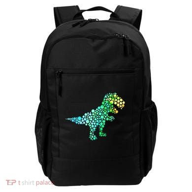 Cute T Rex Dinosaur Lover Polka Dot Pattern International Dot Day Gift Backpack