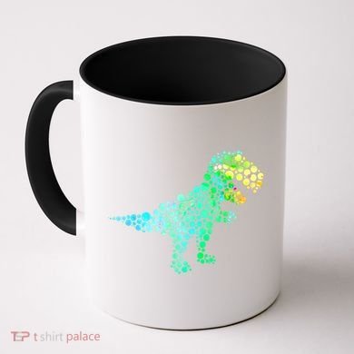 Cute T Rex Dinosaur Lover Polka Dot Pattern International Dot Day Gift Coffee Mug
