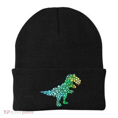 Cute T Rex Dinosaur Lover Polka Dot Pattern International Dot Day Gift Beanie