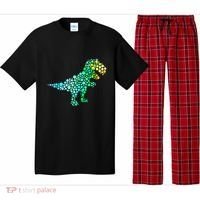 Cute T Rex Dinosaur Lover Polka Dot Pattern International Dot Day Gift Pajama Set thumb 0