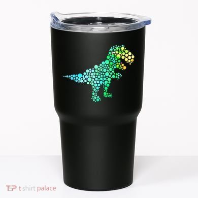 Cute T Rex Dinosaur Lover Polka Dot Pattern International Dot Day Gift Tumbler
