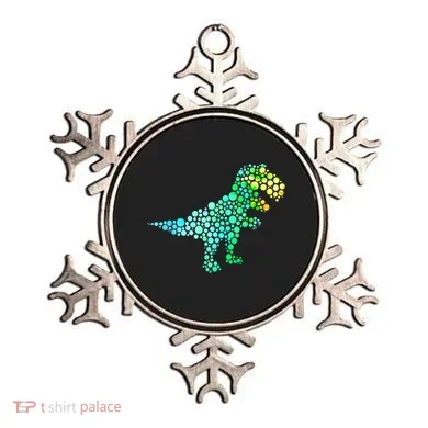 Cute T Rex Dinosaur Lover Polka Dot Pattern International Dot Day Gift Ornament