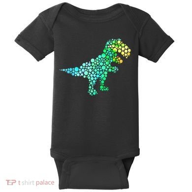Cute T Rex Dinosaur Lover Polka Dot Pattern International Dot Day Gift Baby Bodysuit