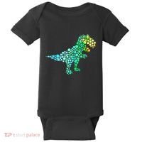 Cute T Rex Dinosaur Lover Polka Dot Pattern International Dot Day Gift Baby Bodysuit thumb 0