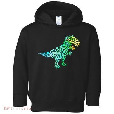 Cute T Rex Dinosaur Lover Polka Dot Pattern International Dot Day Gift Toddler Hoodie