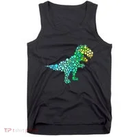 Cute T Rex Dinosaur Lover Polka Dot Pattern International Dot Day Gift Tank Top thumb 0