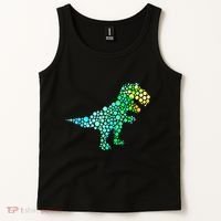 Cute T Rex Dinosaur Lover Polka Dot Pattern International Dot Day Gift Tank Top thumb 2