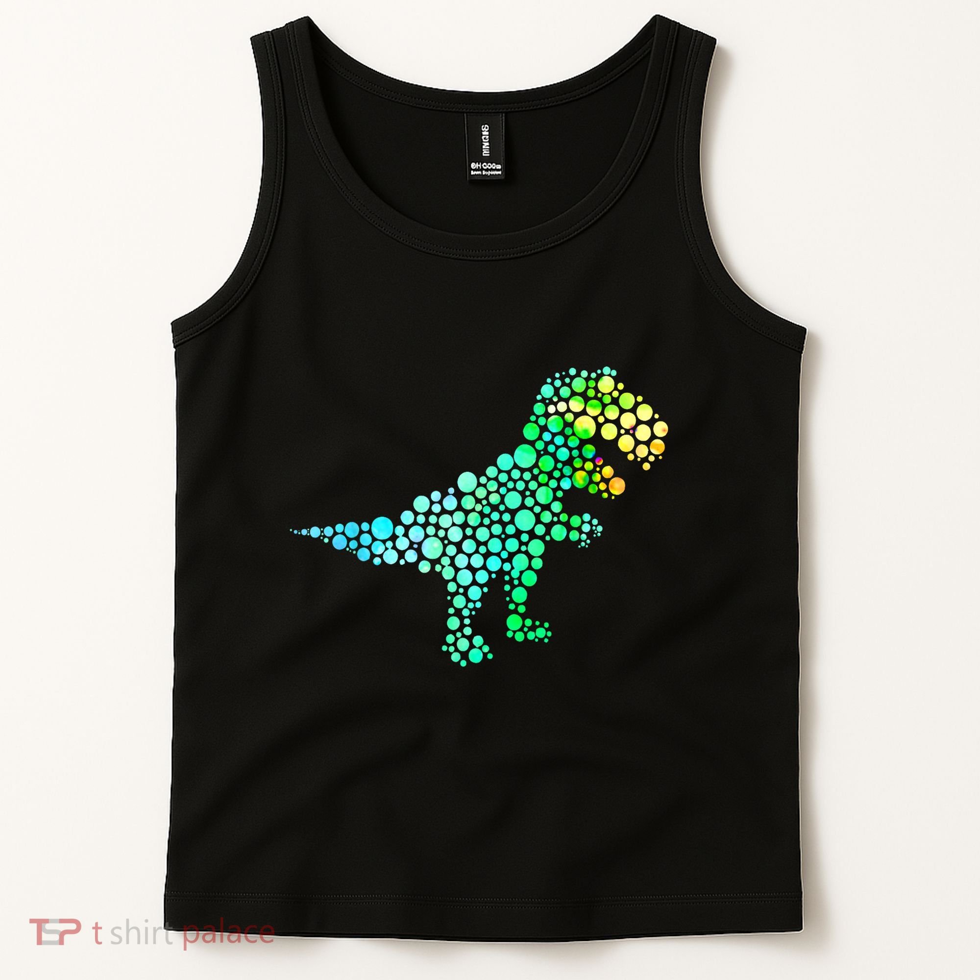 Cute T Rex Dinosaur Lover Polka Dot Pattern International Dot Day Gift Tank Top