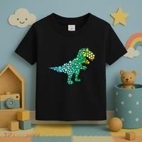 Cute T Rex Dinosaur Lover Polka Dot Pattern International Dot Day Gift Toddler T-Shirt thumb 3