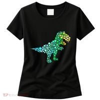 Cute T Rex Dinosaur Lover Polka Dot Pattern International Dot Day Gift Women's T-Shirt thumb 0
