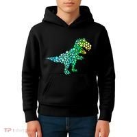 Cute T Rex Dinosaur Lover Polka Dot Pattern International Dot Day Gift Kids Hoodie thumb 4
