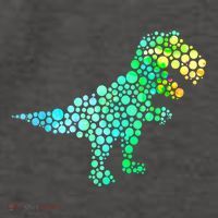Cute T Rex Dinosaur Lover Polka Dot Pattern International Dot Day Gift Vector Backpack thumb 2