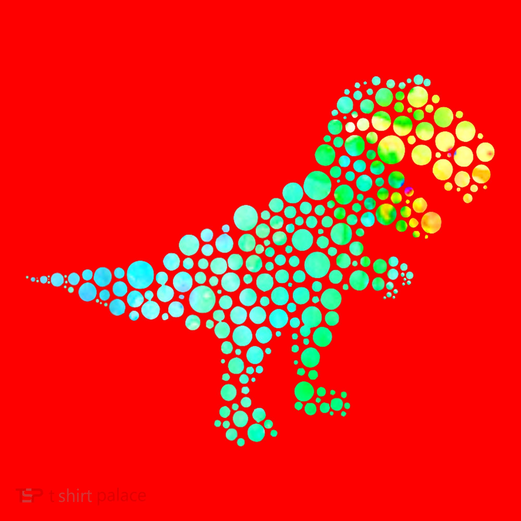 Cute T Rex Dinosaur Lover Polka Dot Pattern International Dot Day Gift Santa Hat