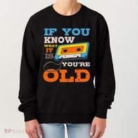 Cassette Tape Radio 70's 80's 90's Music Lover Women's Sweatshirt thumb 0
