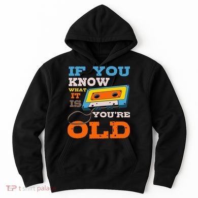 Cassette Tape Radio 70's 80's 90's Music Lover Hoodie