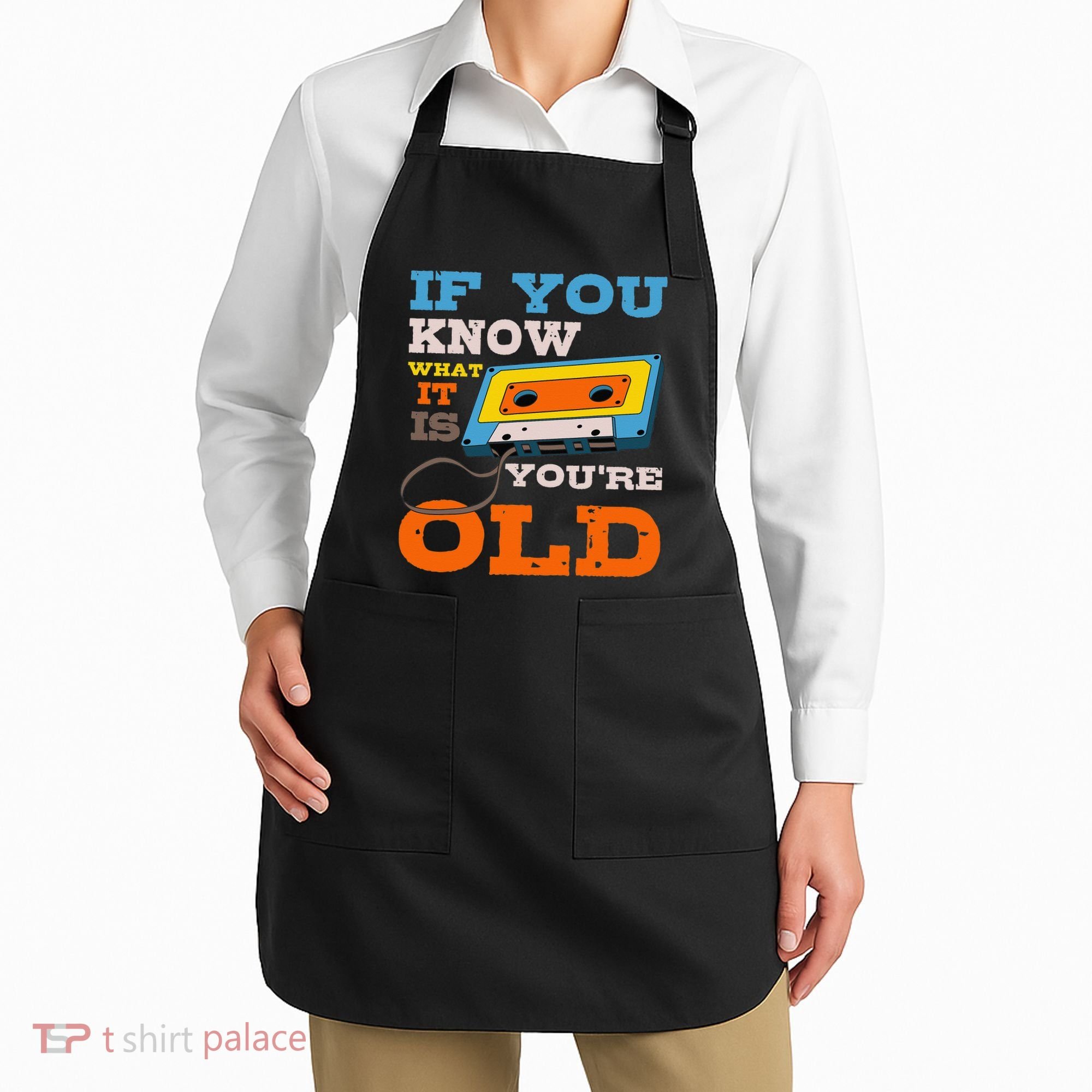 Cassette Tape Radio 70's 80's 90's Music Lover Apron