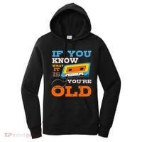 Cassette Tape Radio 70's 80's 90's Music Lover Women's Hoodie thumb 0
