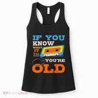 Cassette Tape Radio 70's 80's 90's Music Lover Women's Tank Top thumb 0