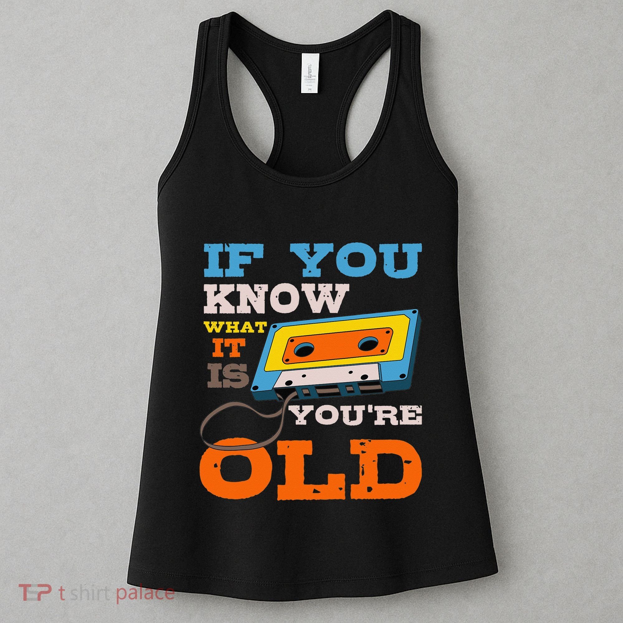 Cassette Tape Radio 70's 80's 90's Music Lover Women's Tank Top