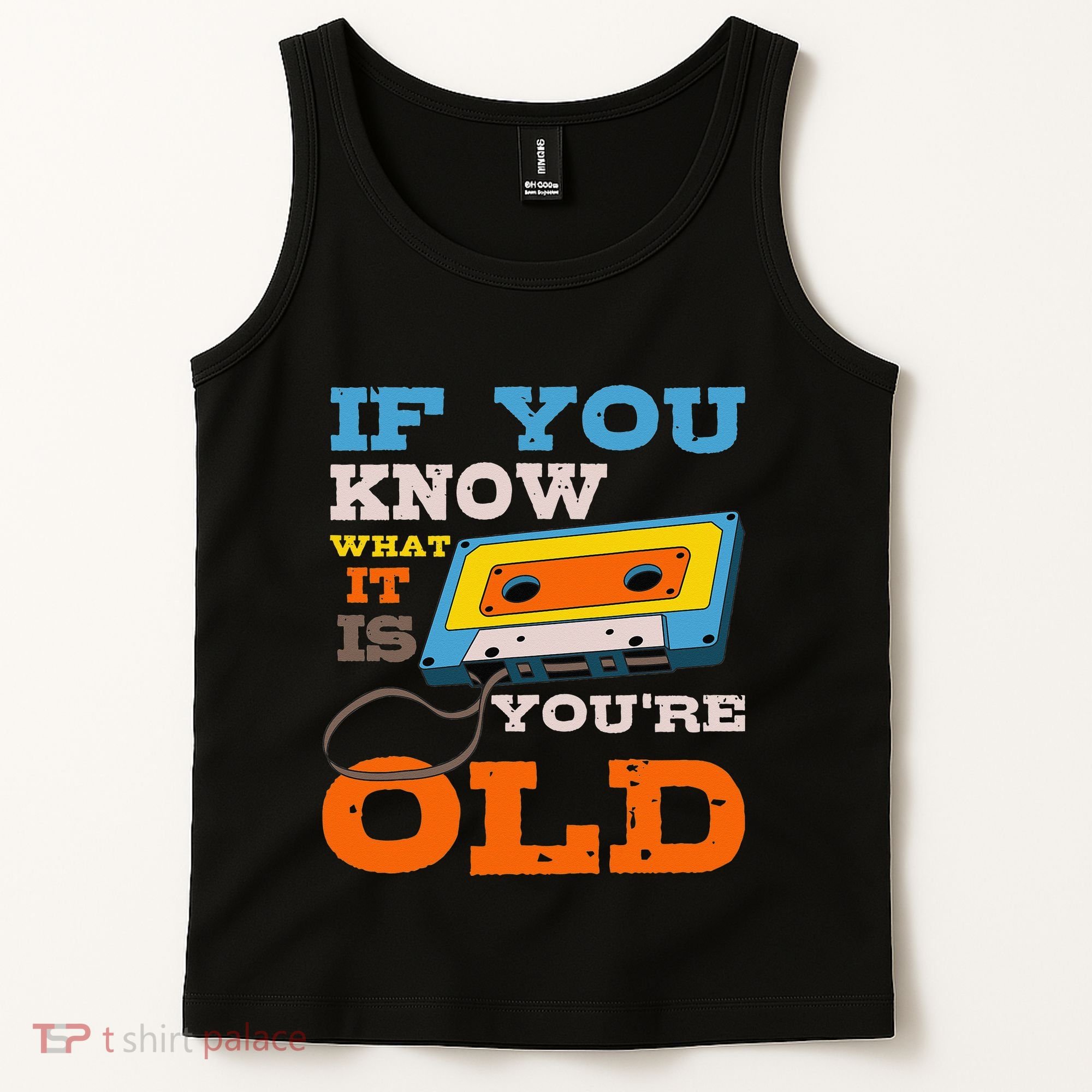 Cassette Tape Radio 70's 80's 90's Music Lover Tank Top