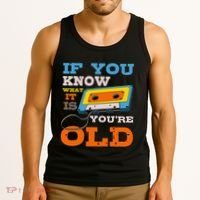 Cassette Tape Radio 70's 80's 90's Music Lover Tank Top thumb 3