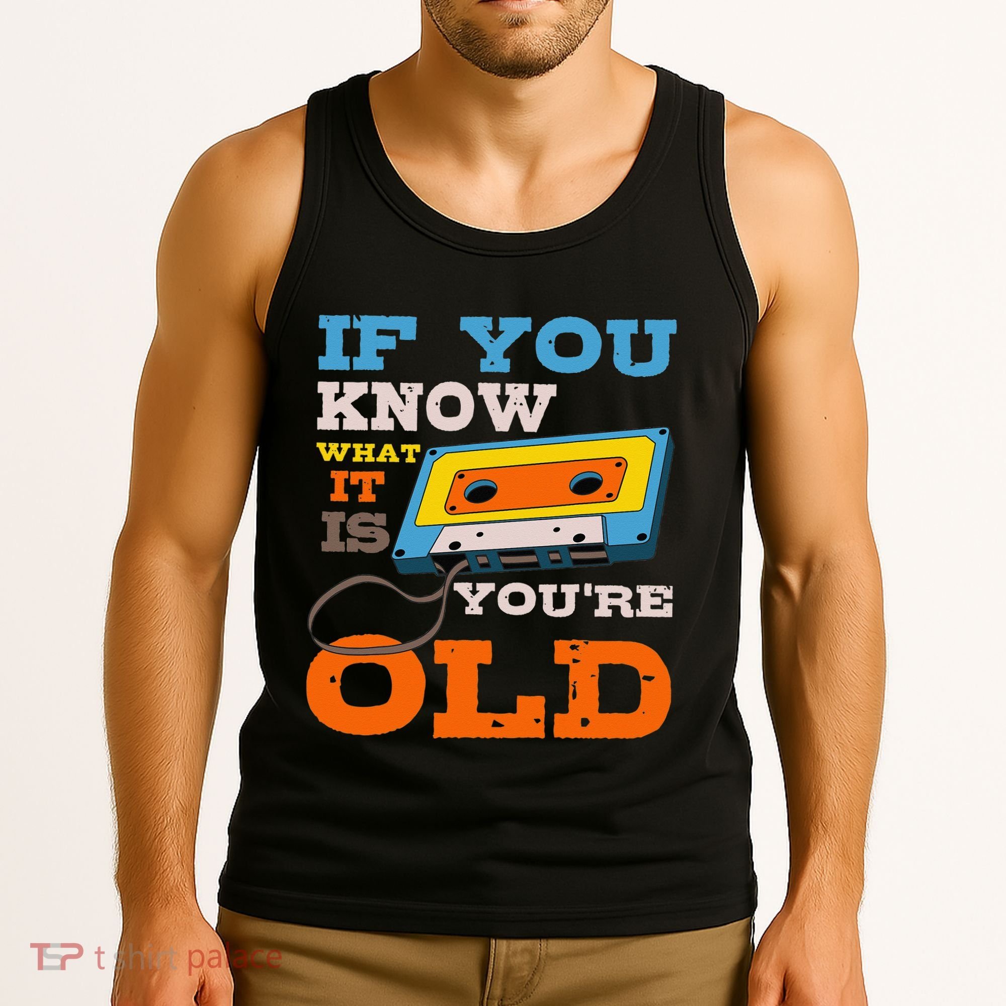 Cassette Tape Radio 70's 80's 90's Music Lover Tank Top