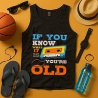 Cassette Tape Radio 70's 80's 90's Music Lover Tank Top thumb 4
