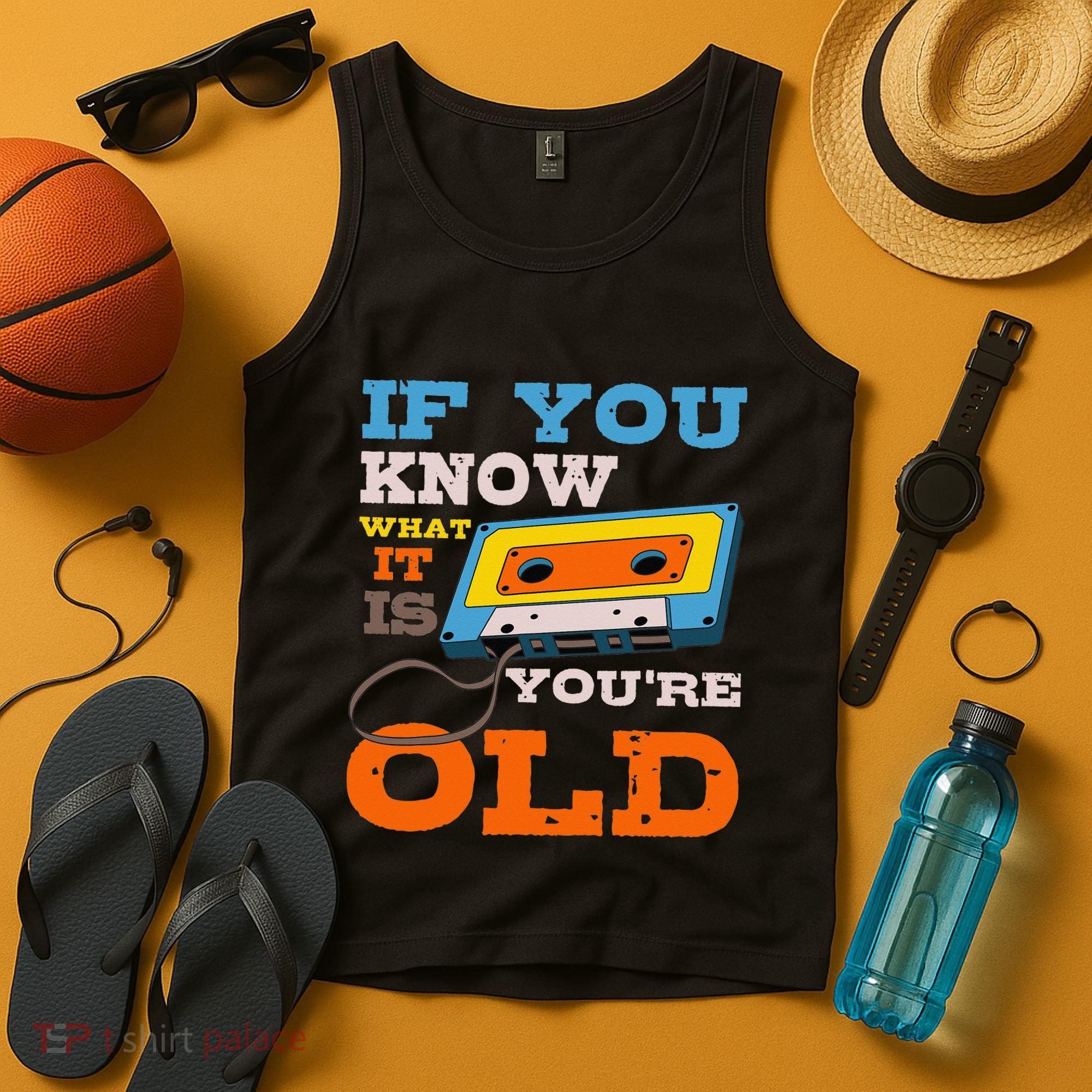 Cassette Tape Radio 70's 80's 90's Music Lover Tank Top