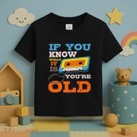 Cassette Tape Radio 70's 80's 90's Music Lover Toddler T-Shirt thumb 3