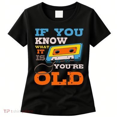 Cassette Tape Radio 70's 80's 90's Music Lover Women's T-Shirt
