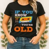 Cassette Tape Radio 70's 80's 90's Music Lover Women's T-Shirt thumb 2