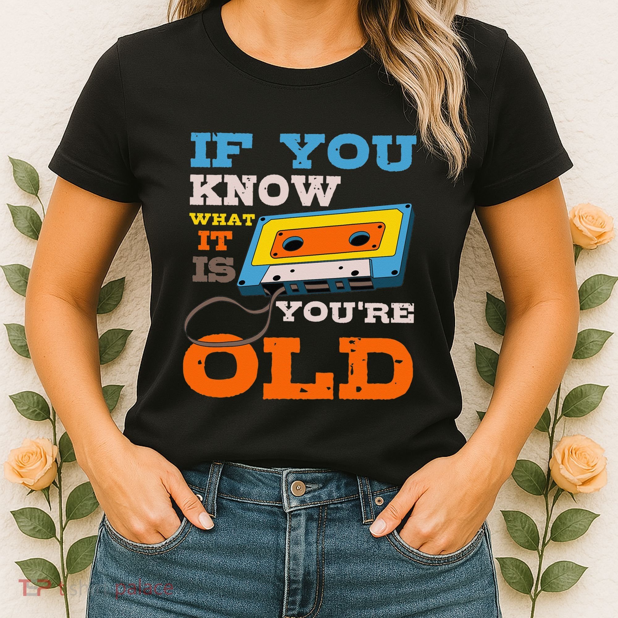 Cassette Tape Radio 70's 80's 90's Music Lover Women's T-Shirt