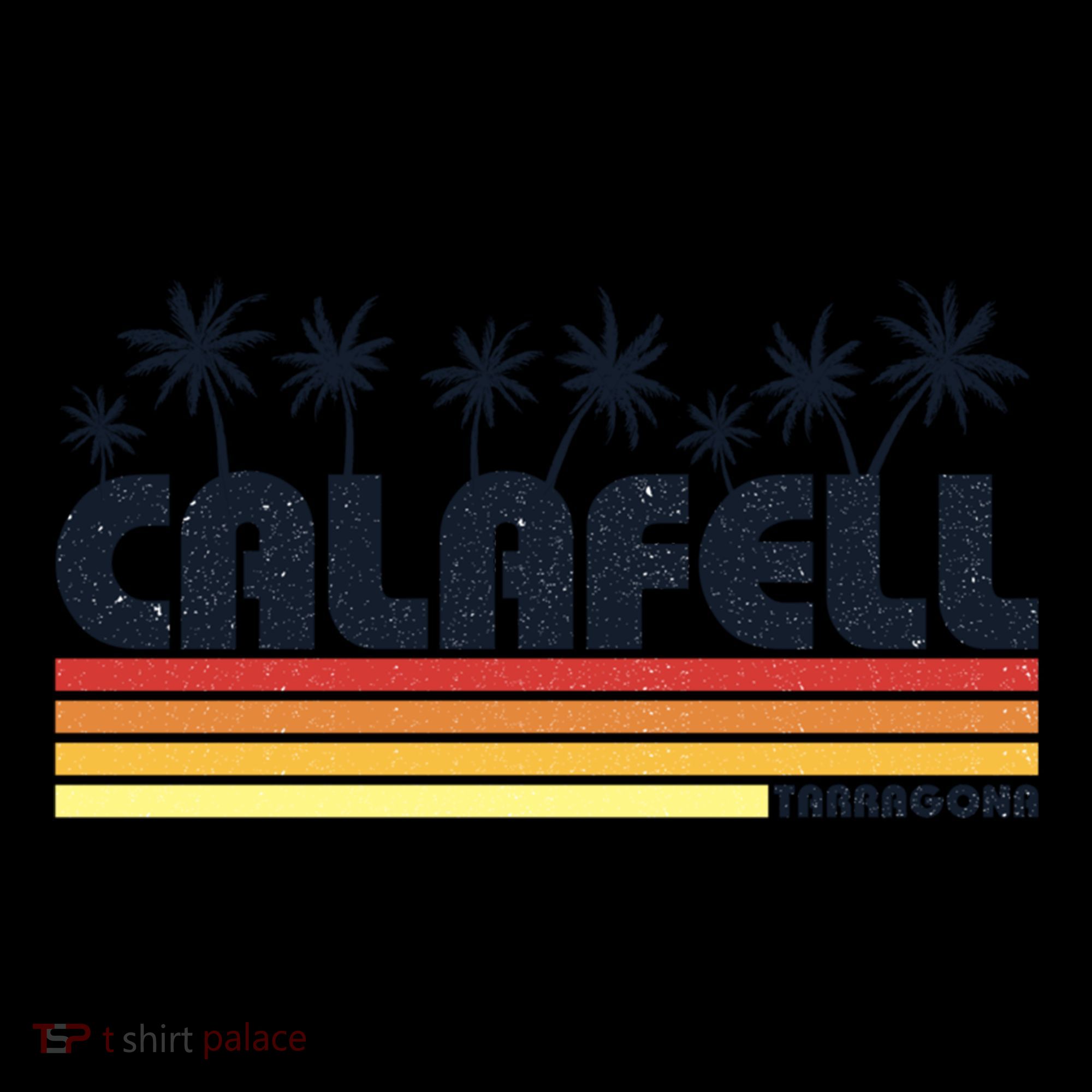 Calafell Tarragona Retro Beach Tourism Gift Backpack