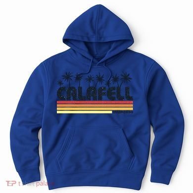 Calafell Tarragona Retro Beach Tourism Gift Hoodie