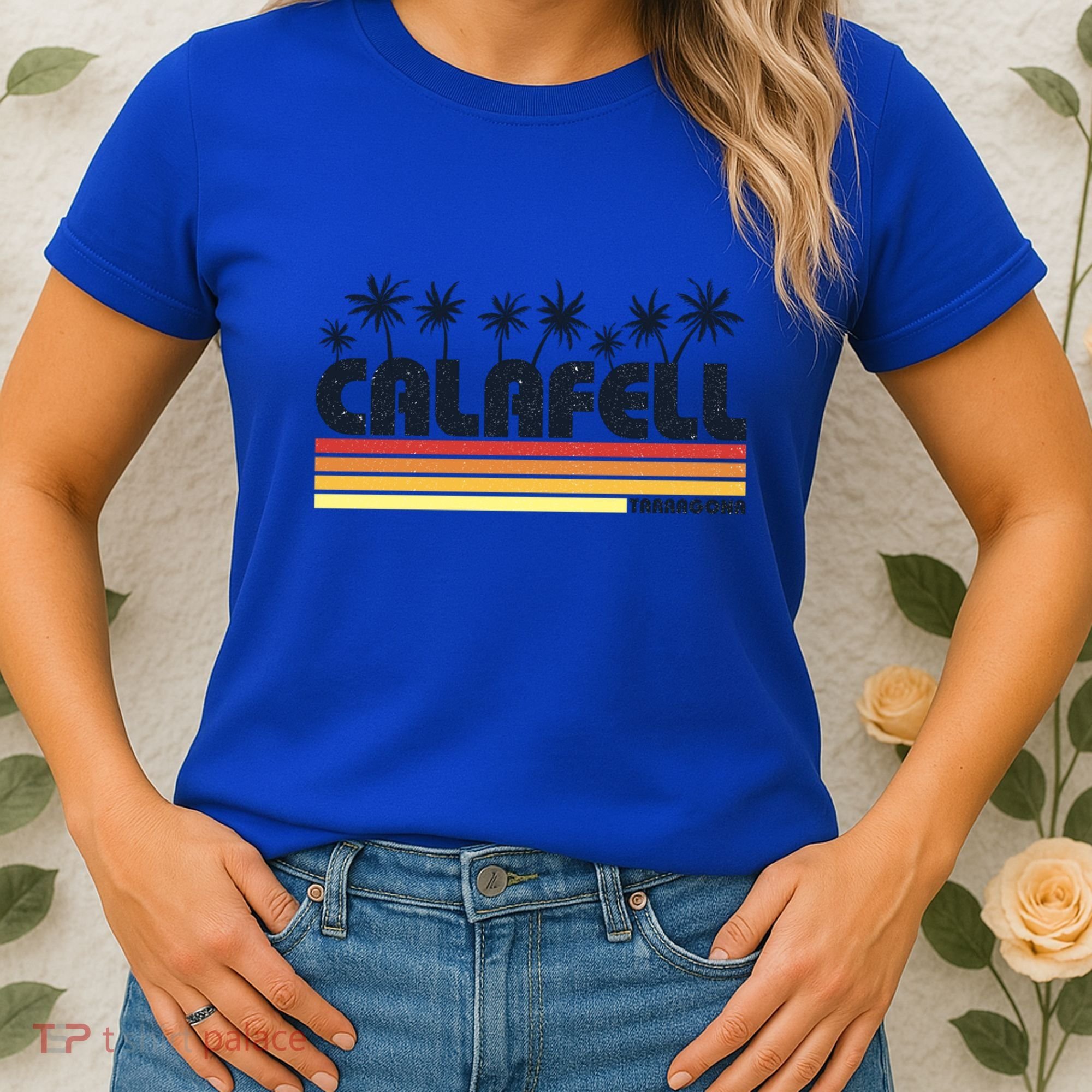 Calafell Tarragona Retro Beach Tourism Gift Women's T-Shirt
