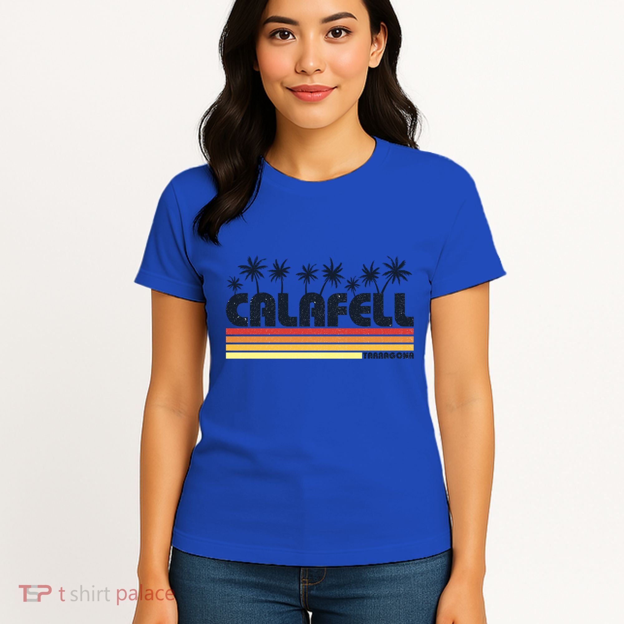 Calafell Tarragona Retro Beach Tourism Gift Women's T-Shirt