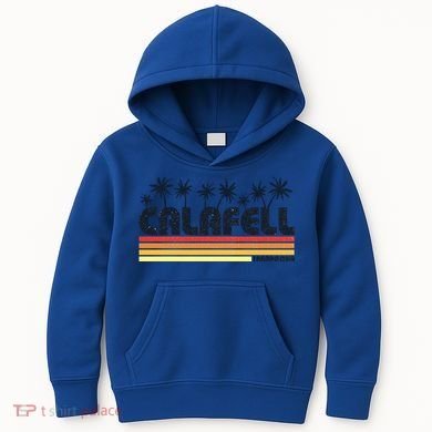 Calafell Tarragona Retro Beach Tourism Gift Kids Hoodie