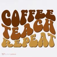Coffee Teach Repeat Retro Gift For Teacher Bucket Hat thumb 4