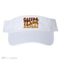 Coffee Teach Repeat Retro Gift For Teacher Visor thumb 0