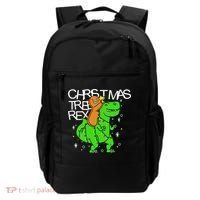 Christmas Tree Rex TRex Gingerbread Man Funny Backpack thumb 0