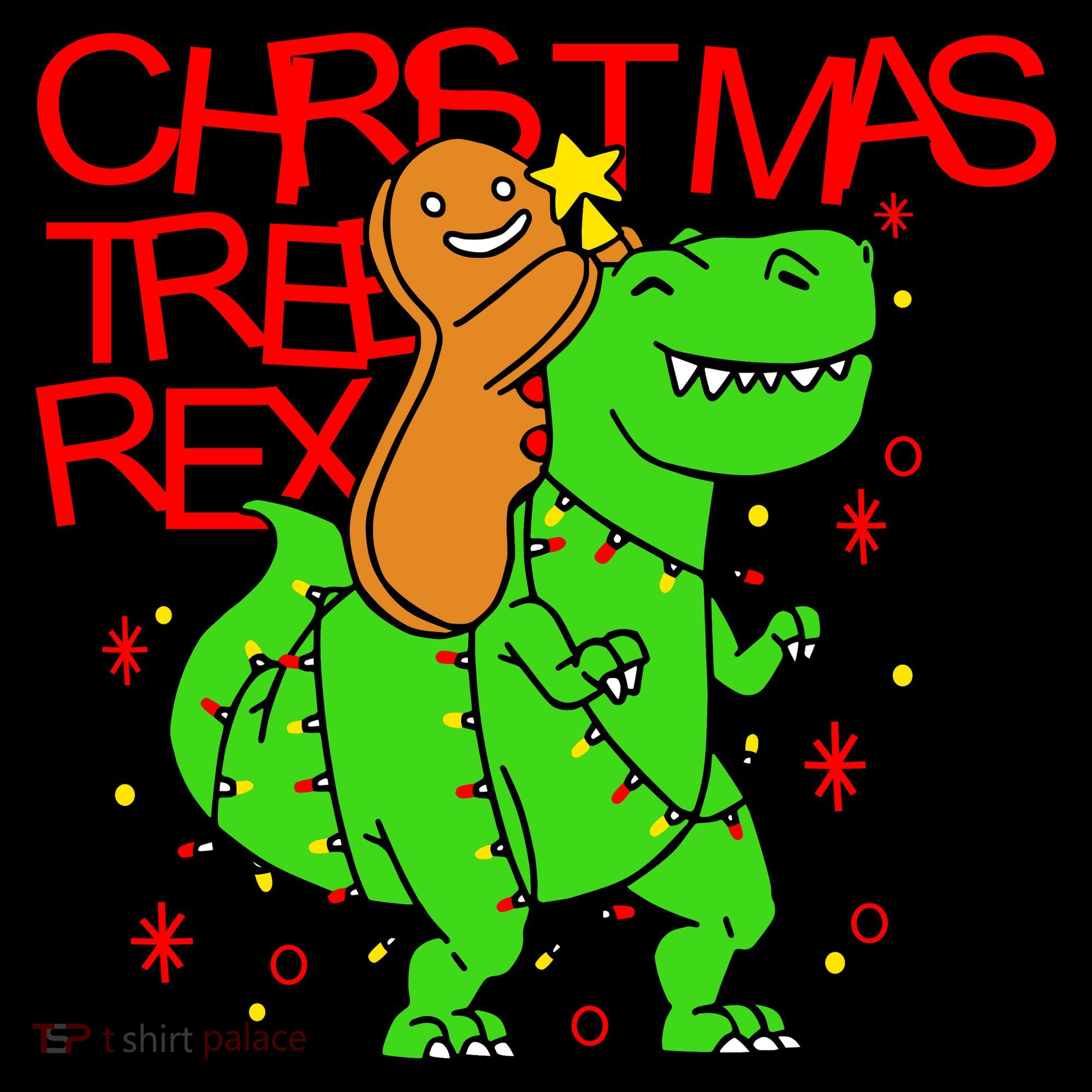 Christmas Tree Rex TRex Gingerbread Man Funny Coffee Mug
