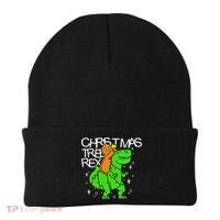 Christmas Tree Rex TRex Gingerbread Man Funny Beanie thumb 0
